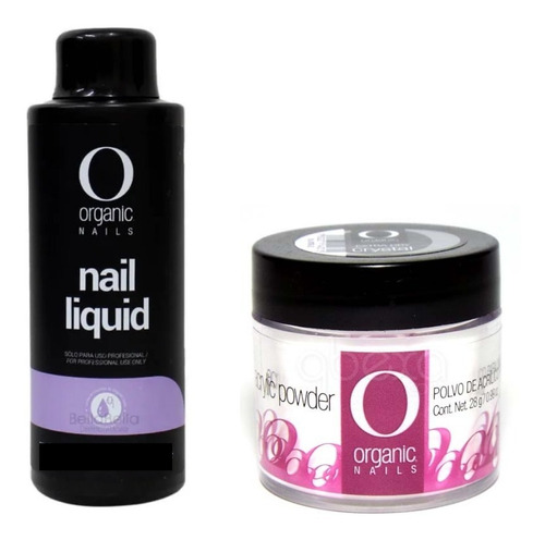 Combo Acrílico 50g + Monómero 4oz Organic Nails