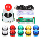 Kit Arcade Joystick Y Botones Pc / Mame / Raspberry