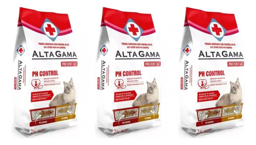 Piedras Sanitarias Altagama 2k X3 Control Prevención Ph Gato