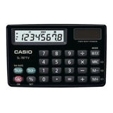 Calculadora Casio Sl-787tv-bk-w 8 Digitos Negra Color Negro