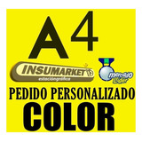 Impresión Color A4 / Certificado 2018 Ok/ Ilus 170g / Martin