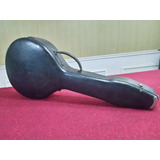 Antiguo Case Rigido De Cuero Para Banjo O Mandolina