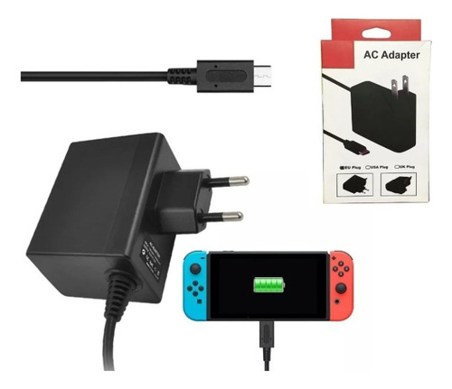 Adaptador Cargador Rápido Compatible Nintendo Switch/lite