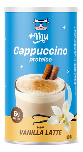 Mais Mu Cappuccino Proteico Vanilla Latte Lata 200g