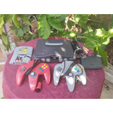 Nintendo 64 Con 2 Controles Y 2 Juegos Con Expansión Pak