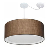 Lustre C/ Desvio De Centro Md-4311 Cupula Tec 60x30cm Cafe