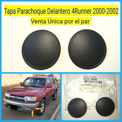 Tapa De Parachoque Delantero 4runner 2000 2002 Original  Foto 2