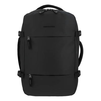 Mochila Grande Chenson Pro Rambo Color Negro Multiples Bolsillos Porta Laptop Diseño De La Tela Lisa Liso