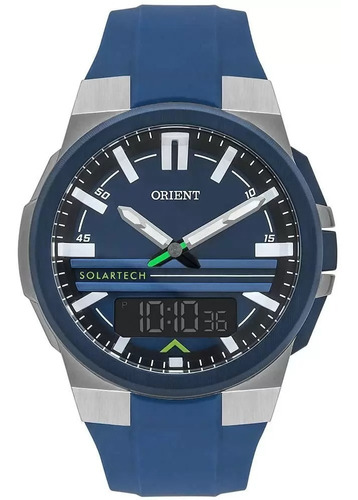 Relógio Orient Mtssa005 D1sx Energia Solar Azul Escuro Mtssa