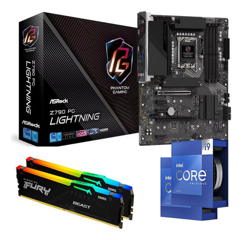 Kit Intel I9 13900k 13ª Asrock Z790 Lightning 32gb 5200mhz