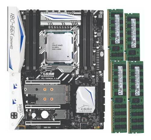 Kit: Placa Gaming X99 D81 + Xeon 2680 V4 + 128gb (4x32) Ddr4