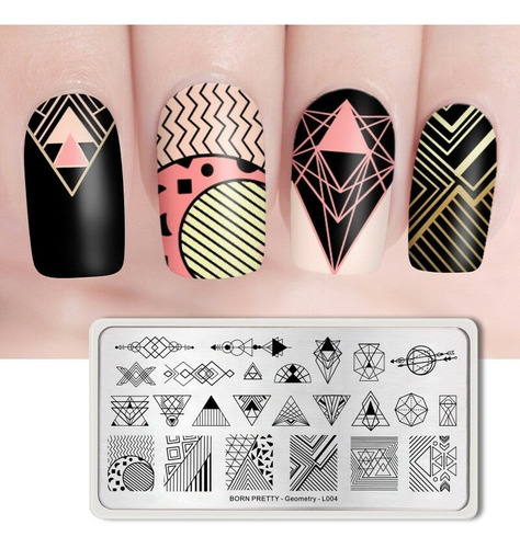 Placa Stamping Born Pretty Geometry L004