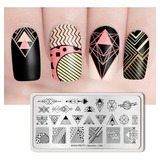 Placa Stamping Born Pretty Geometry L004