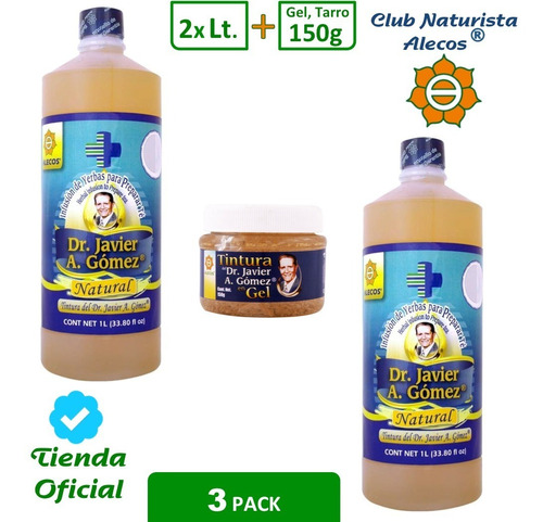 Tintura Del Dr. Javier A. Gómez Alecos® - 2x L + 1x Gel 150g