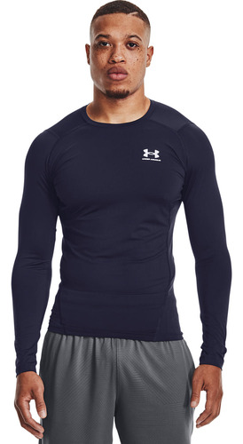 Polera M/l Hombre Ua Hg Armour Comp Azul Under Armour