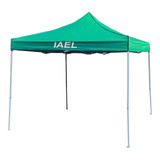 Gazebo Carpa 3x3 Impermeable Reforzado Verde Sin Paredes