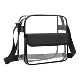 Universal Clear Tote Bag Crossbody Bandolera Cierre De