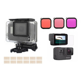 Kit Carcasa Sumergible Para Gopro + Filtros Colores + Mica