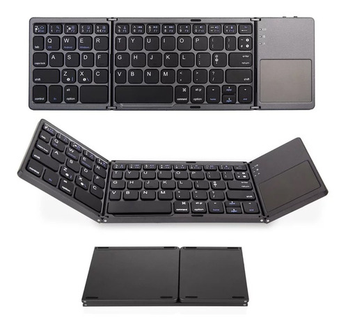 Teclado Bt Sem Fio Teclado Dobrável Portátil Ultra Slim Bt