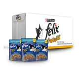 Purina® Felix® Fantastic Mix Gato Adulto Sobre Pollo 24x85g
