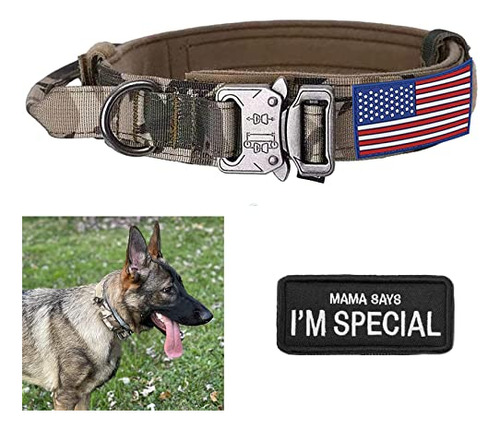 Collar Táctico Militar Perro Grande K9 - Resistente Con