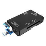 Lector De Tarjeta Sd/ Micro Sd Usb Tipoc Adaptador Todo En 1