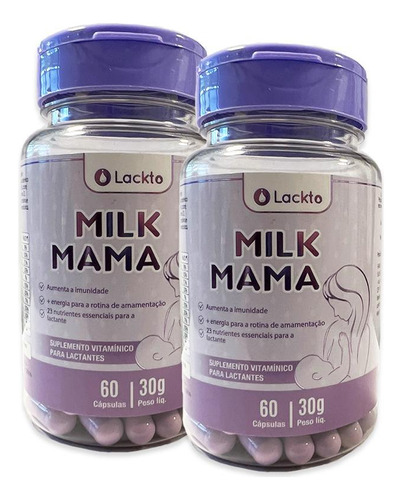 Combo Com 2 Milk Mama - Multivitamínico Para Amamentação