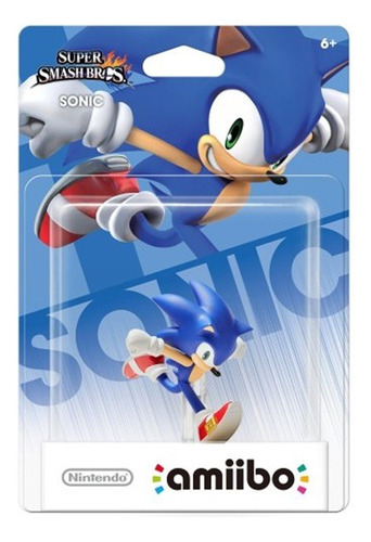 Figura Amiibo Sonic Coleccion Super Smash Bros