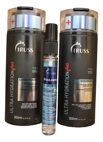 Truss Ultra Hydration Plus Shamp Cond 300ml Frizz Zero 30ml