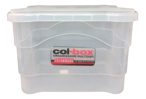 Caja Col Living Box Grande Art. 9304 Colombraro Color Transparente Liso