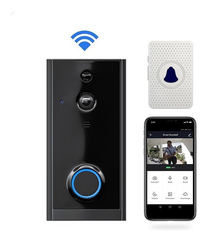 Timbre Ring Video Camara Doorbell Wifi Bocina App Tuya Alexa