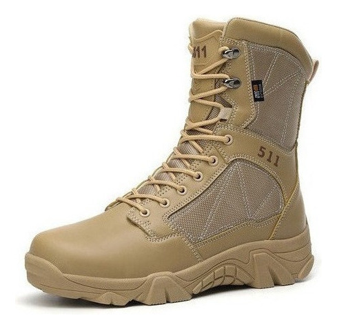 Botas Militares Hombre Ligeras Impermeables Space Cuero