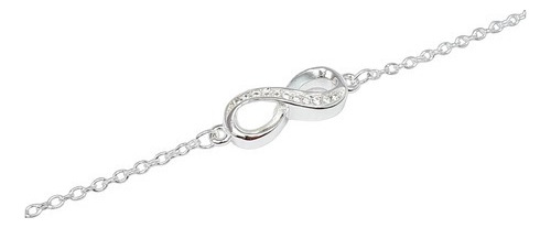 Pulsera Amor Plata 925 Infinito Con Piedras Amor Joyas A3c