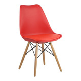 Cadeira Charles Eames Dsw Soft Wood Eiffel Estofada