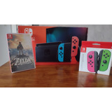 Nintendo Switch 2 Controles + Zelda Botw Físico Seminovo V2