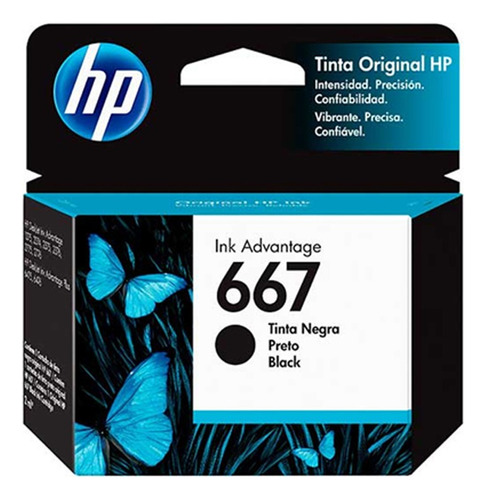 Cartucho Original Hp 667 Ink Advantage Negro 3ym79al