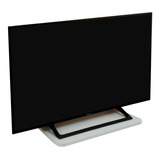 Suporte Giratório 360° Tv Rack Monitor Mesa De Apoio Branco