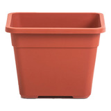 Maceta Plastico Ta Plastic Clasica Cuadrada N23 Color Terracota