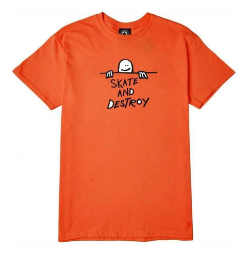 Polera Thrasher Gonz Sad Logo - Naranja - Sm