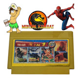 Jogo Super 4 Em 1 Nes 60 Pinos - Island, Homem Aranha, Mk