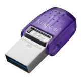 Pen Drive Kingston Datatraveler Microduo 64gb Usb 3.2 Tipo-c Cor Violeta