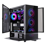 Gabinete Nexus Gamer Platinum Aquario Cor Preto