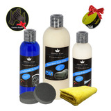 Kit Shampoo Con Cera Automotriz Almorol Aromatizante Regalo