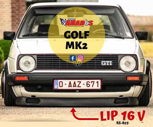 Spoiler Lip A2 Golf Jetta Mk2 16 V Plástico Spoiler