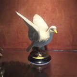 Paloma De Porcelana Antigua Estatuilla Pájaro Animal Figura 