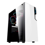 Gabinete Gamer Xzeal Xz130 Rgb 3 Ventiladores  Blanco