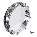 Tambourine Percussion 10 Pulgadas Jingles Hand Row Instrumen