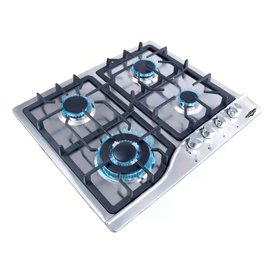Parrilla Estufa con alimentación a gas - Gutstark mkz-parrillainox4 color plata - 4 hornallas | MercadoLibre