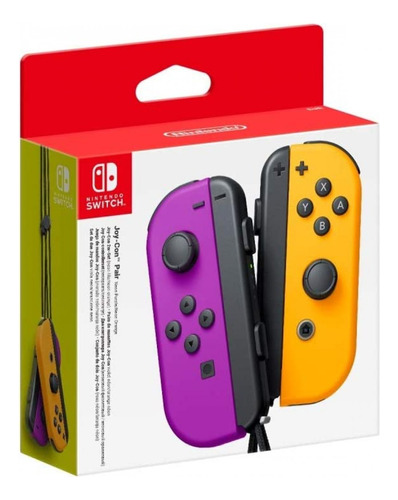 Joy Con Nintendo Switch  Morado Naranja Neon  Zona Norte 