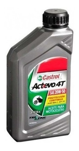 Aceite Castrol Actevo Xtra 20w50 Semisintetico 4t La Cuadra
